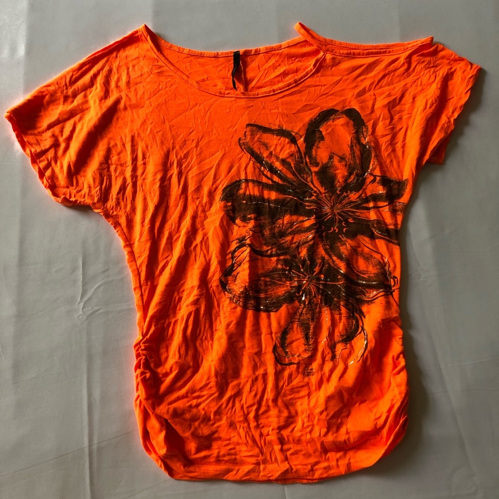 Women Candy Rain Size L Orange Color Top - 1014